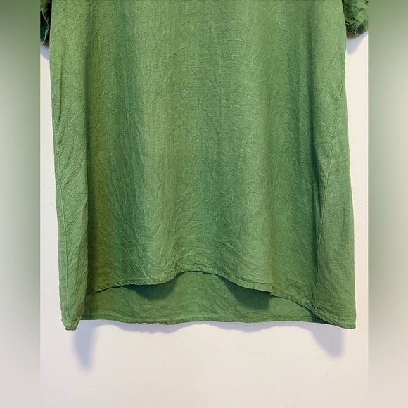 FLAX 100 % linen oversized tee , sz small - Picture 5 of 6